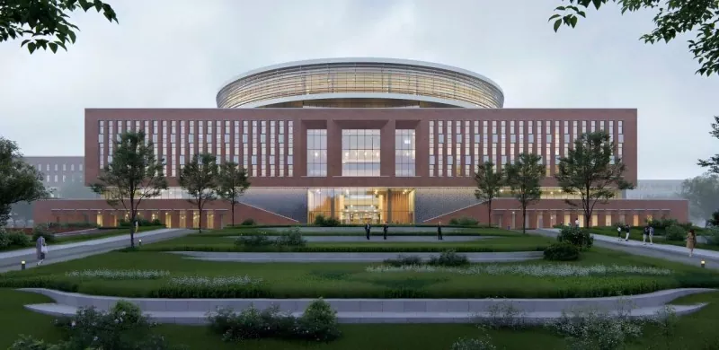 steel frame urban library