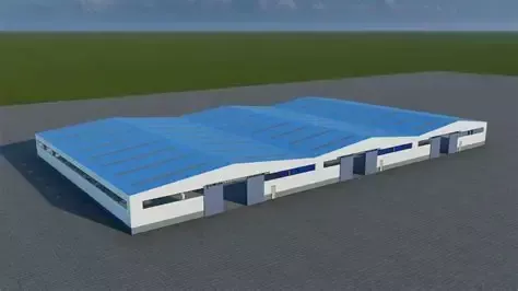 მსუბუქი ფოლადის კონსტრუქციის აწყობილი საწყობი