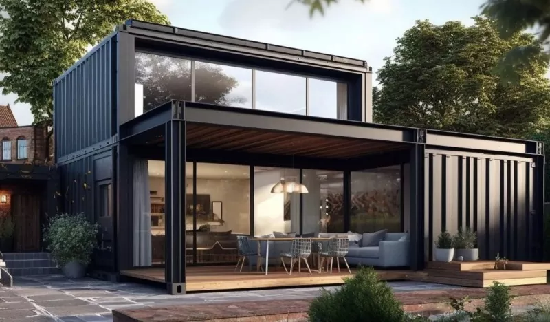 Scenic Area Container House ფოლადის კონსტრუქცია