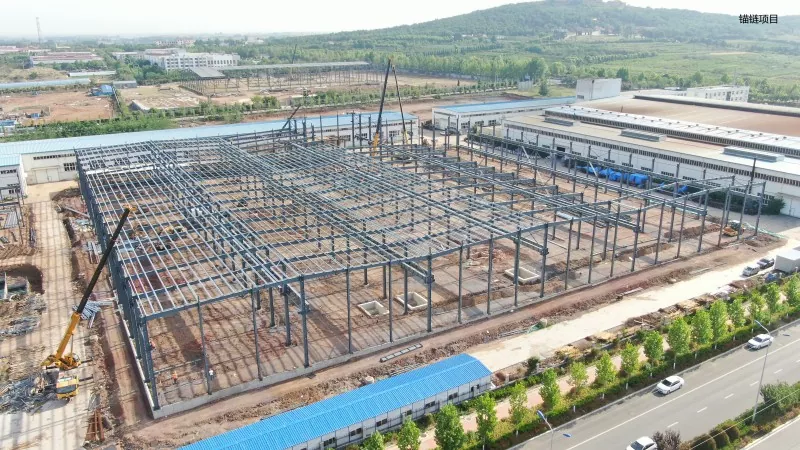ფოლადის კონსტრუქციის ქიმიური შემნახველი საწყობის მშენებლობა